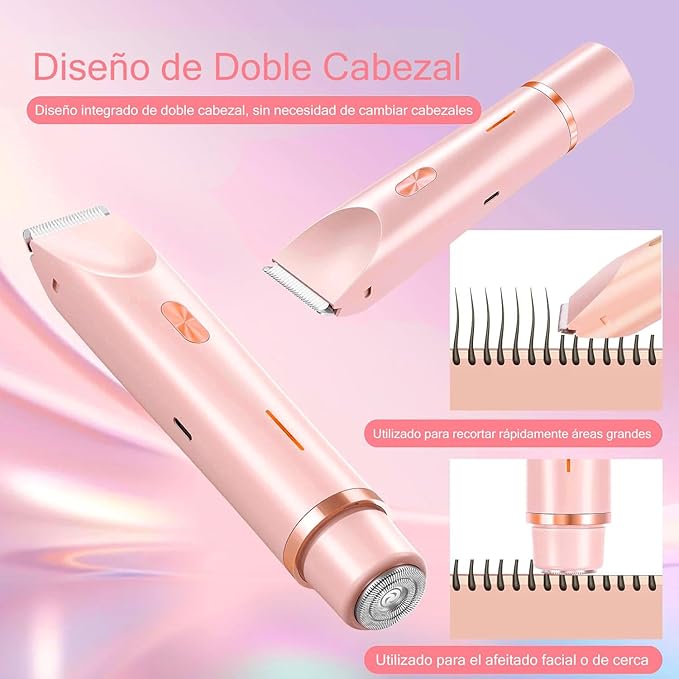 Rasuradora 2 en 1 para pieles sensibles LUNIA®