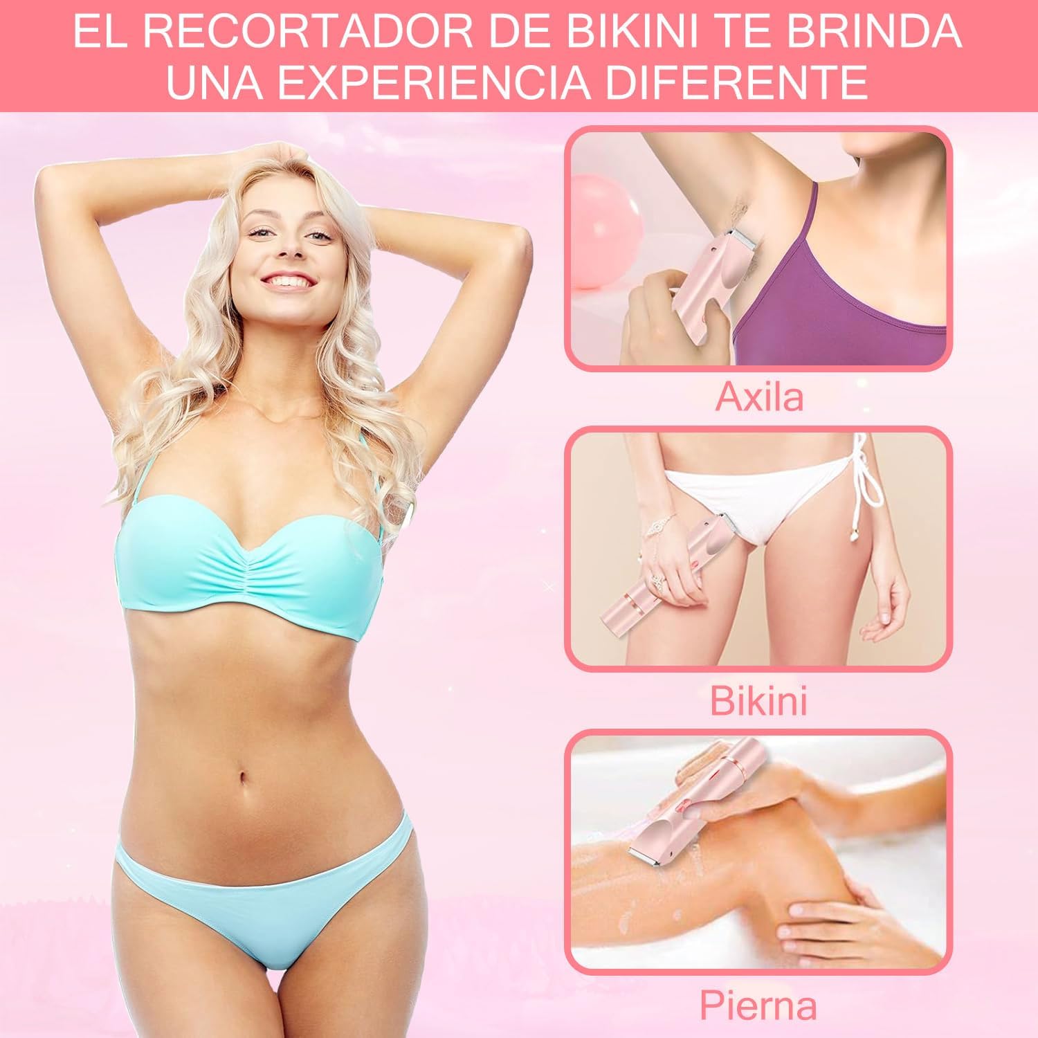 Rasuradora 2 en 1 para pieles sensibles LUNIA®